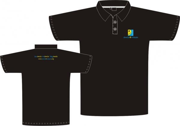 Children's Fruit of the Loom Polo Shirt, with 2 button collar and ribbed flat knit collar and cuff.
Available in BLACK ONLY.
65% Polyester 35% Cotton Blend. Embroidered Logo/Text.

Please Allow 14 days for manufacture & delivery.

Postage Included
